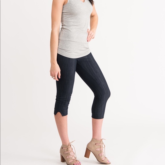 AGNES & DORA Pixie Crops •DARK DENIM• - Picture 5 of 8